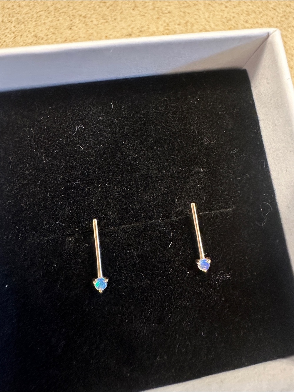 Wwake Opal Drop Stud Earrings - Picture 4 of 4